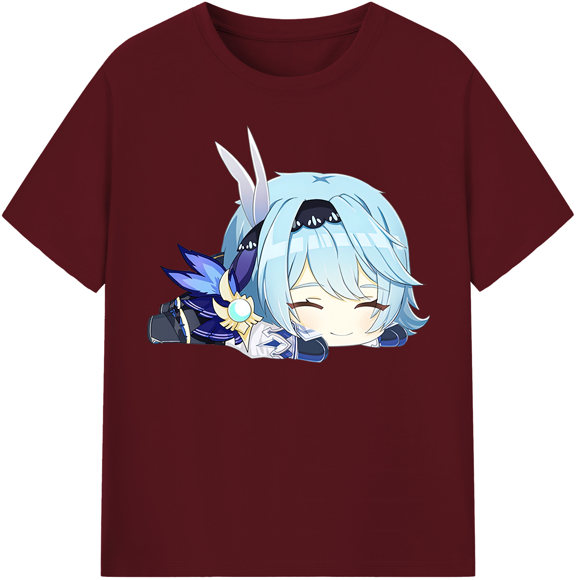 げんし神 优菈 ゆうら genshin Yūra 綿100％半袖Tシャツ（フロントプリント）